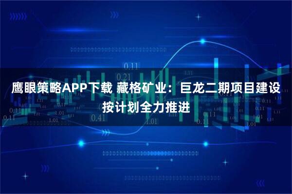 鹰眼策略APP下载 藏格矿业：巨龙二期项目建设按计划全力推进