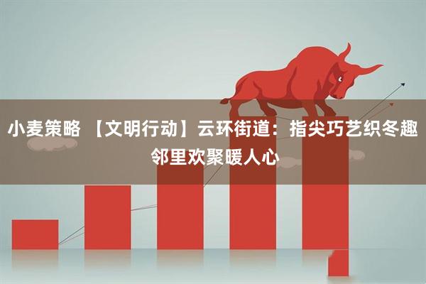 小麦策略 【文明行动】云环街道：指尖巧艺织冬趣 邻里欢聚暖人心